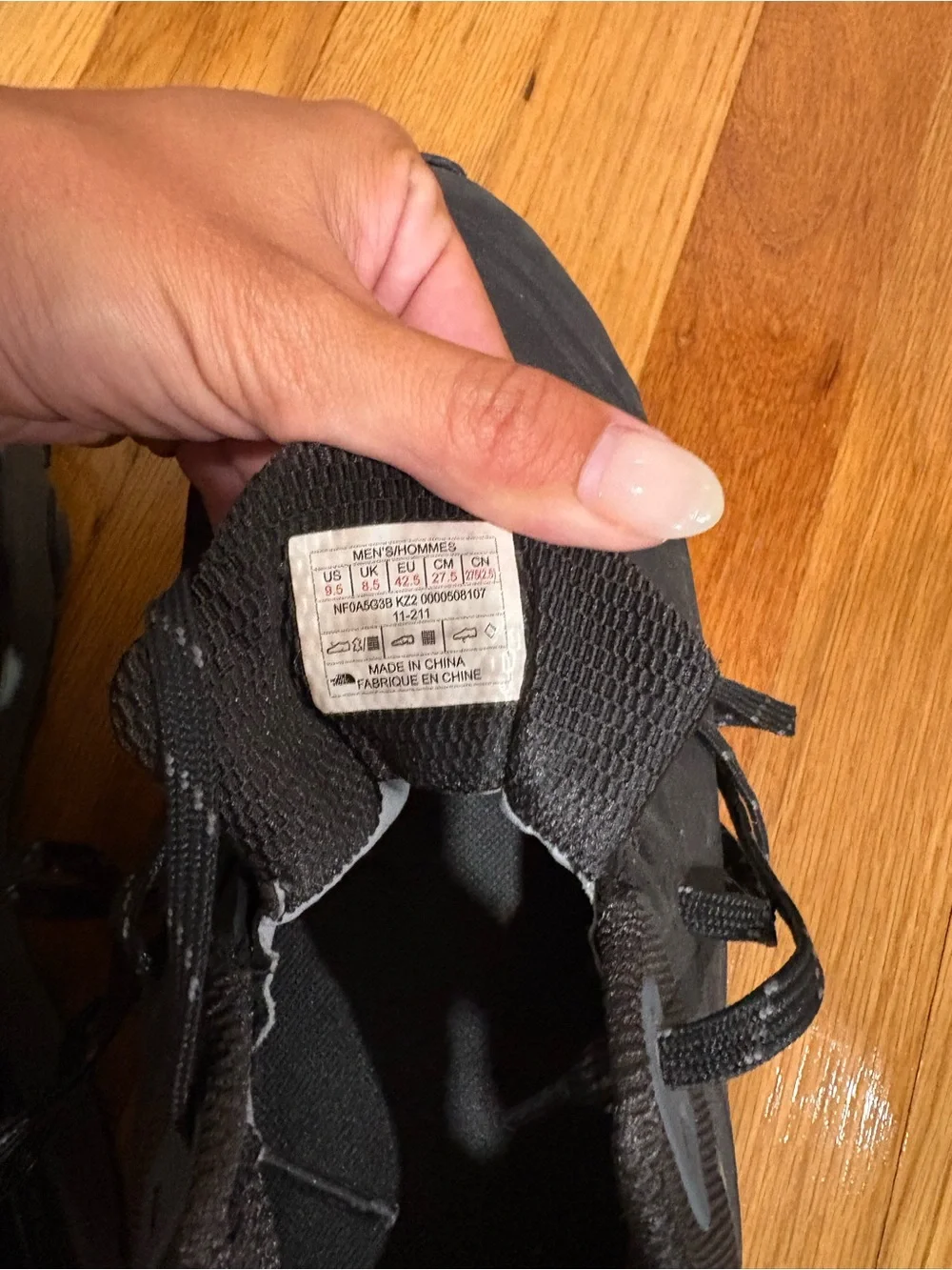 The North Face Men’s Black and Gray Trail Sneakers